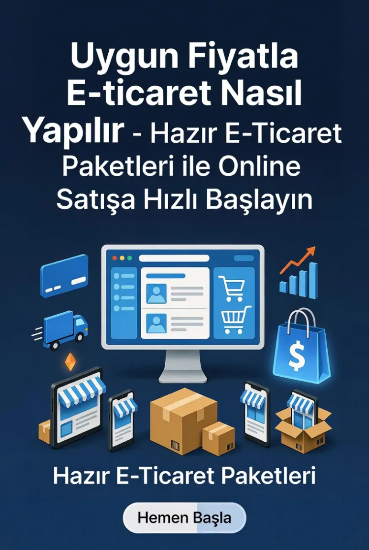 Uygun Fiyatla E-ticaret Nasıl Yapılır - Hazır E-Ticaret Paketleri ile Online Satışa Hızlı Başlayın